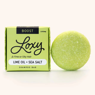BOOST: Volumizing Shampoo Bar for Fine or Oily Hair with Lime Oil & Sea Salt - Loxy