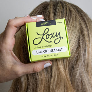 BOOST: Volumizing Shampoo Bar for Fine or Oily Hair with Lime Oil & Sea Salt - Loxy