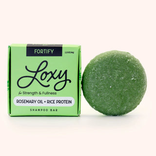 Fortify: Strengthening & Volumizing Shampoo Bar with Rosemary Oil & Rice Protein - Loxy