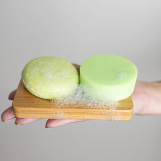 BOOST: Volumizing Shampoo Bar & Conditioner Bar for Fine or Oily Hair with Lime Oil & Sea Salt - Loxy