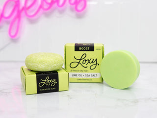 BOOST: Volumizing Conditioner Bar for normal to fine hair with Lime Oil & Litsea Oil - Loxy