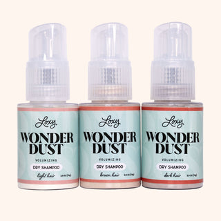 Wonder Dust Dry Shampoo – Oil-Absorbing, Volumizing Powder for Light, Brown & Dark Hair