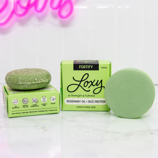 Fortify: Shampoo Bar & Conditioner Bar for Strength and Fullness with Rosemary Oil & Rice Protein