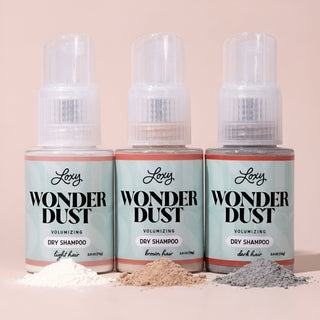 Wonder Dust Dry Shampoo – Oil-Absorbing, Volumizing Powder for Light, Brown & Dark Hair