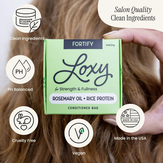 Fortify: Volumizing & Strengthening Conditioner Bar with Rosemary Oil & Rice Protein - naturél