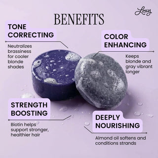 Tone: Purple Shampoo Bar & Conditioner Bar with Biotin & Almond Oil - naturél
