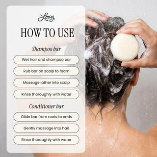SOOTHE: Shampoo Bar & Conditioner Bar for Dry Scalp with Tea Tree Oil & Peppermint Oil - naturél