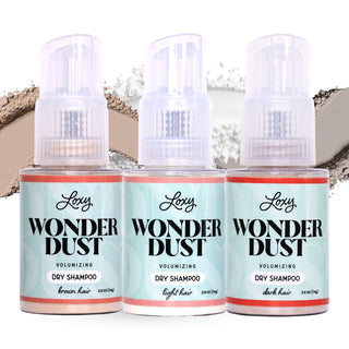Wonder Dust Dry Shampoo: Oil-Absorbing, Volumizing Powder for Light, Brown & Dark Hair